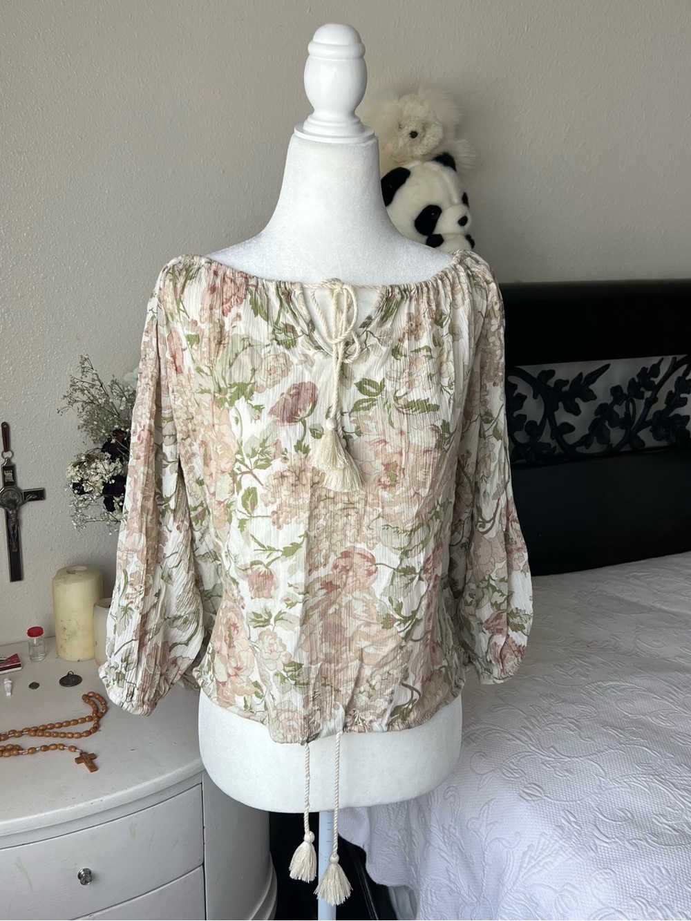 gorgeous boho floral ralph lauren blouse